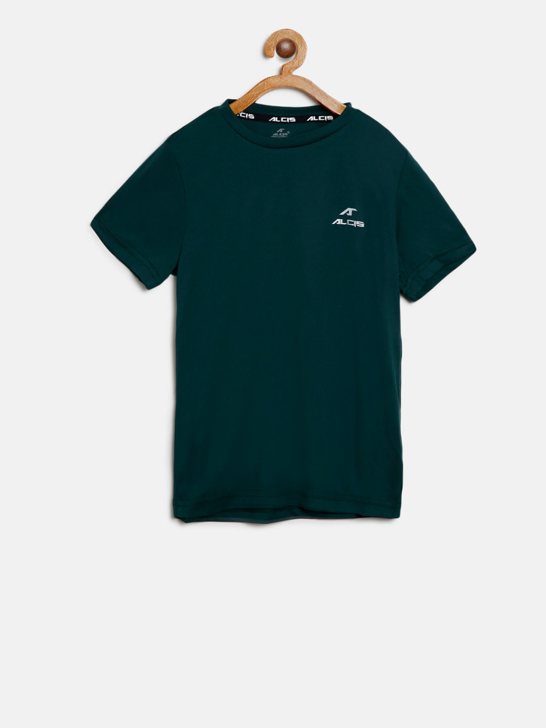 Alcis Boy's Solid Green Tshirt BTE8038-4Y
