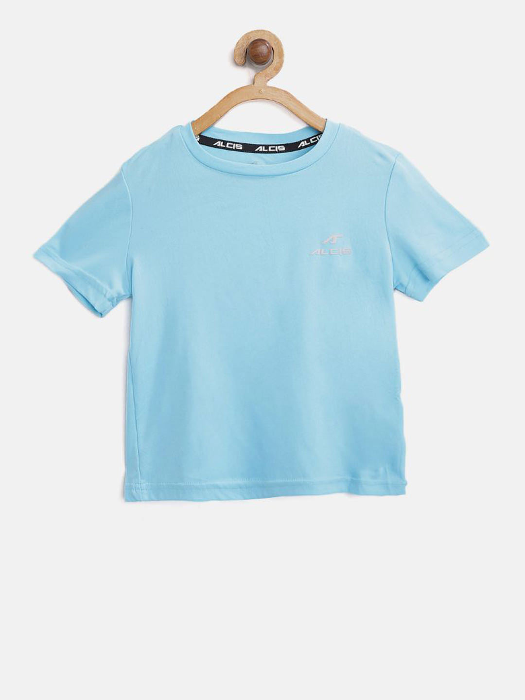 Alcis Boys Blue Solid Round Neck T-shirt BTE8039-4