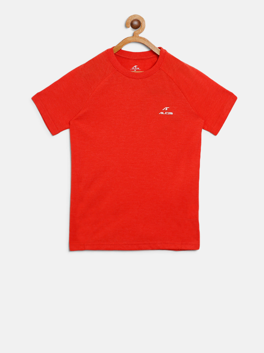 Alcis Boys Coral Orange Back Print Detail Round Neck T-shirt BTESST2302-4Y
