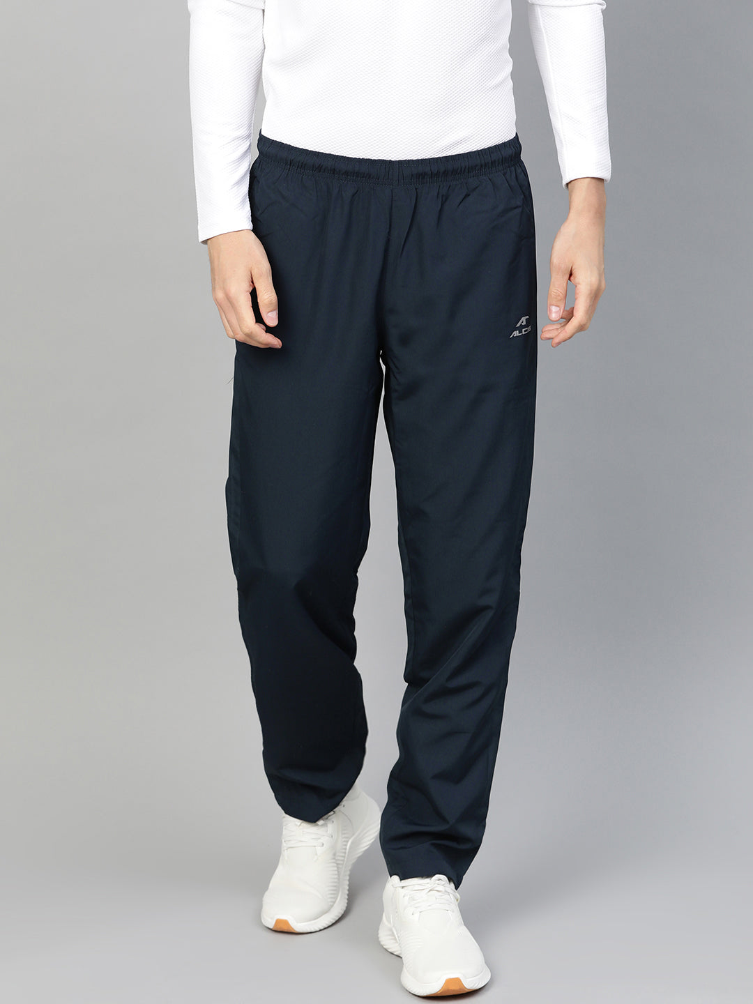 Alcis Men Navy Blue Slim Fit Solid Track Pants CPCPN03_S