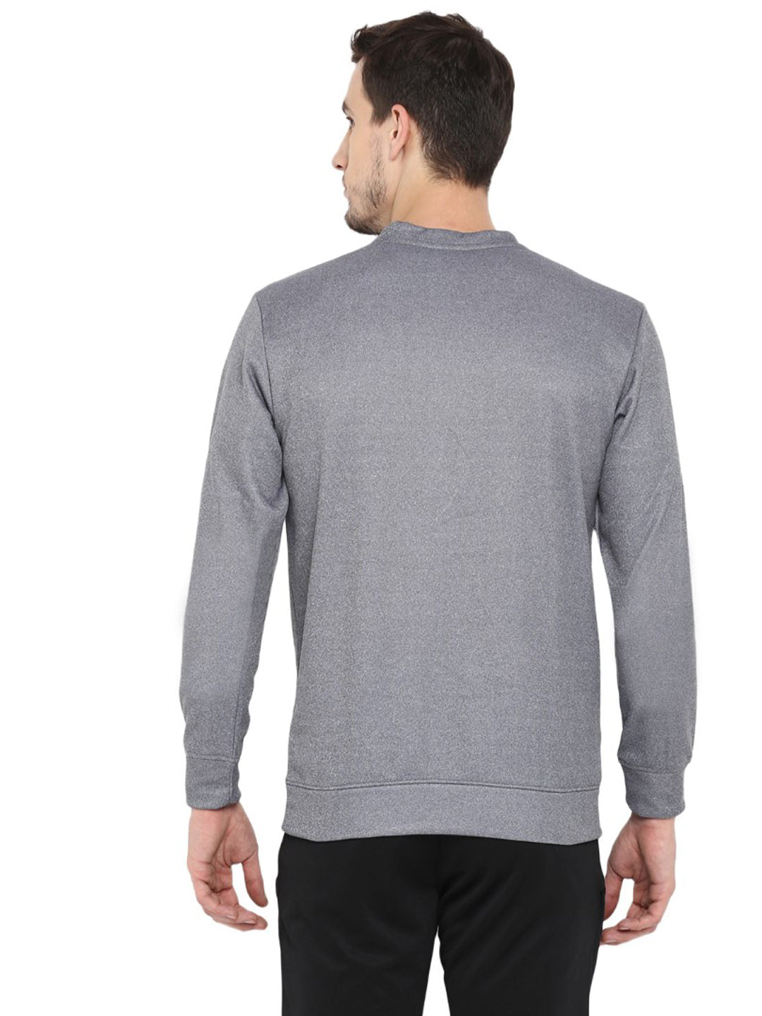 Alcis Men Solid Grey Sweatshirts