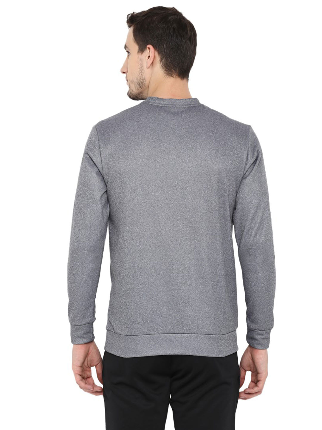 Alcis Men Printed Grey Sweatshirts