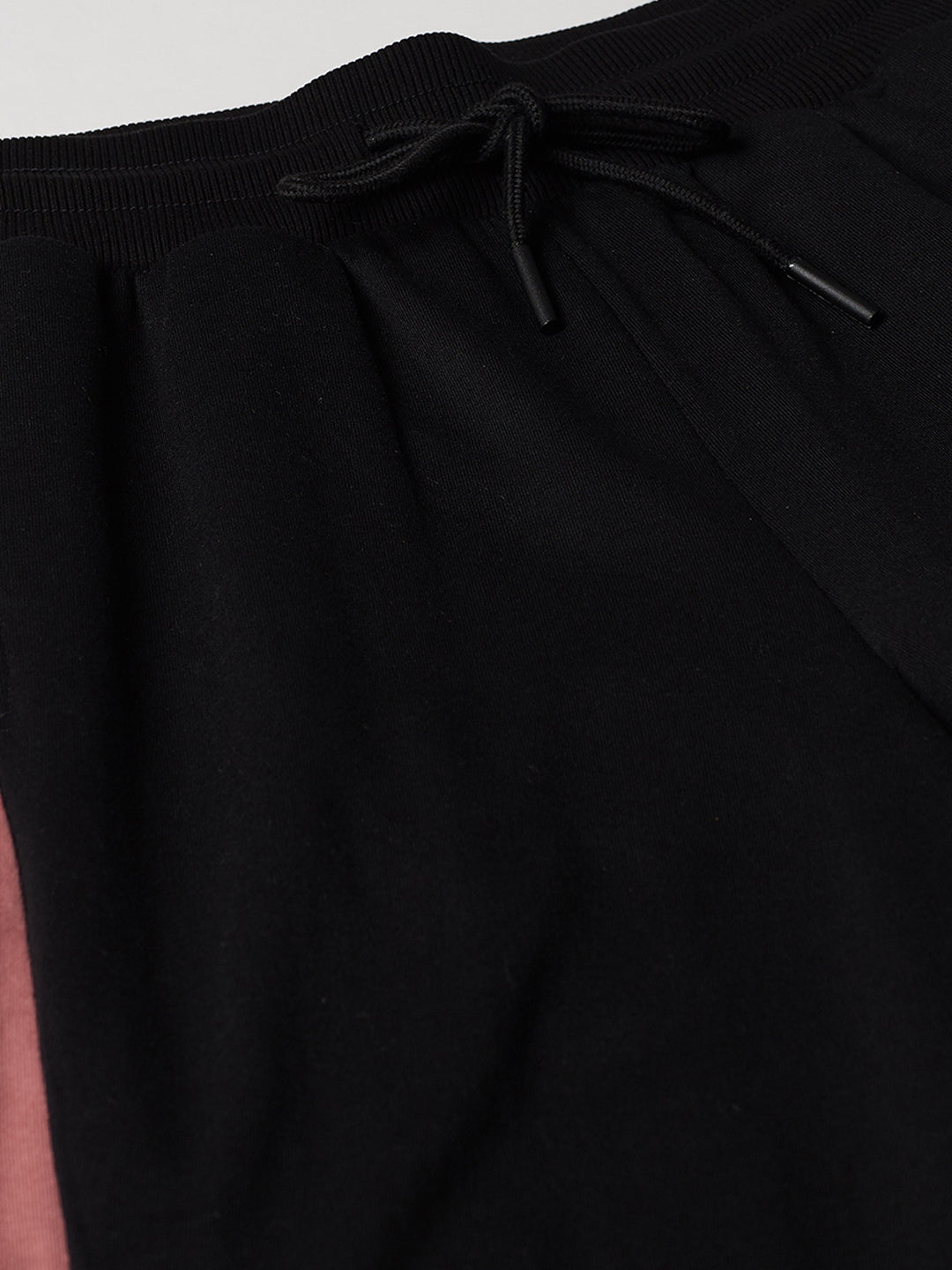 Alcis Women Black Slim Fit Colourblocked Cropped Joggers
