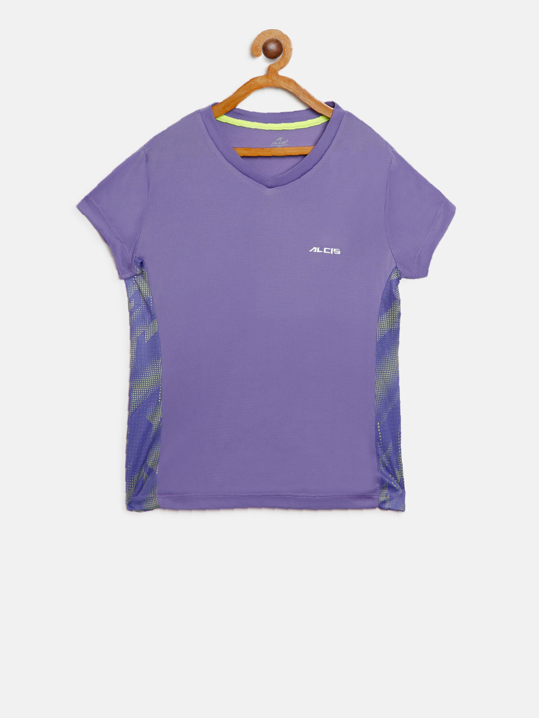 Alcis Girl's Solid Purple Tshirt