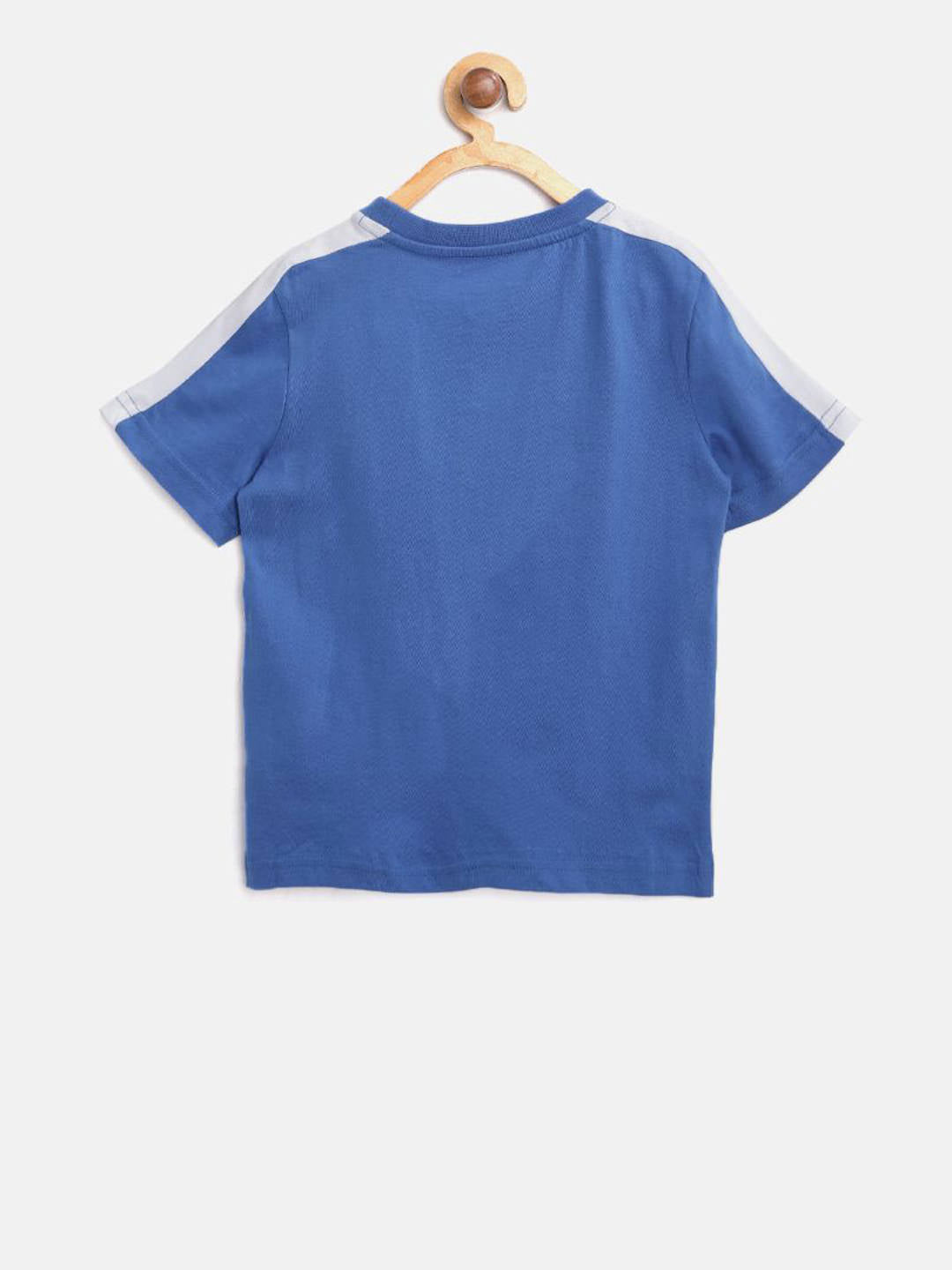 Alcis Boys Blue Printed Round Neck T-shirt