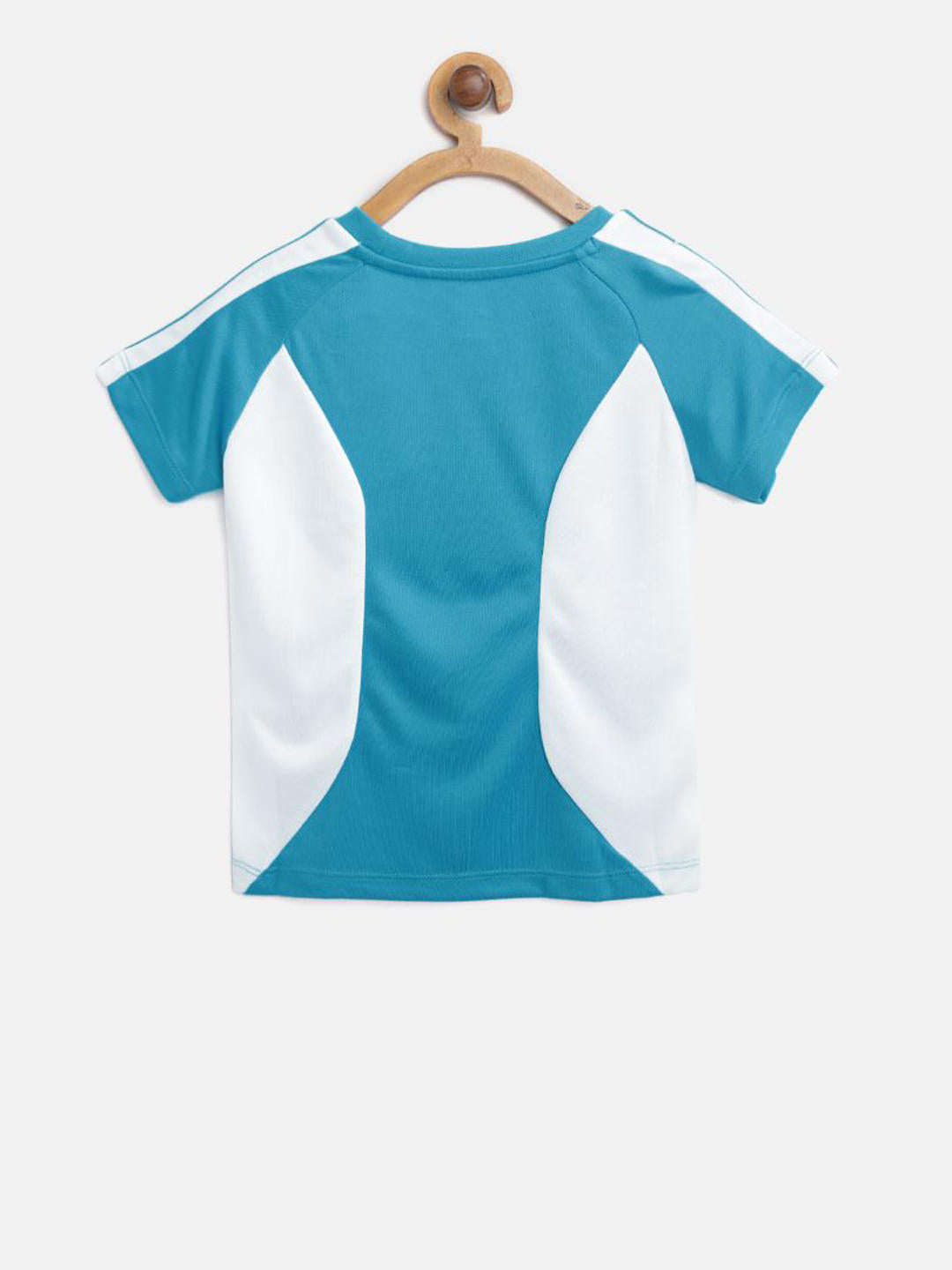 Alcis Boys Blue  White Printed Slim Fit Round Neck T-shirt