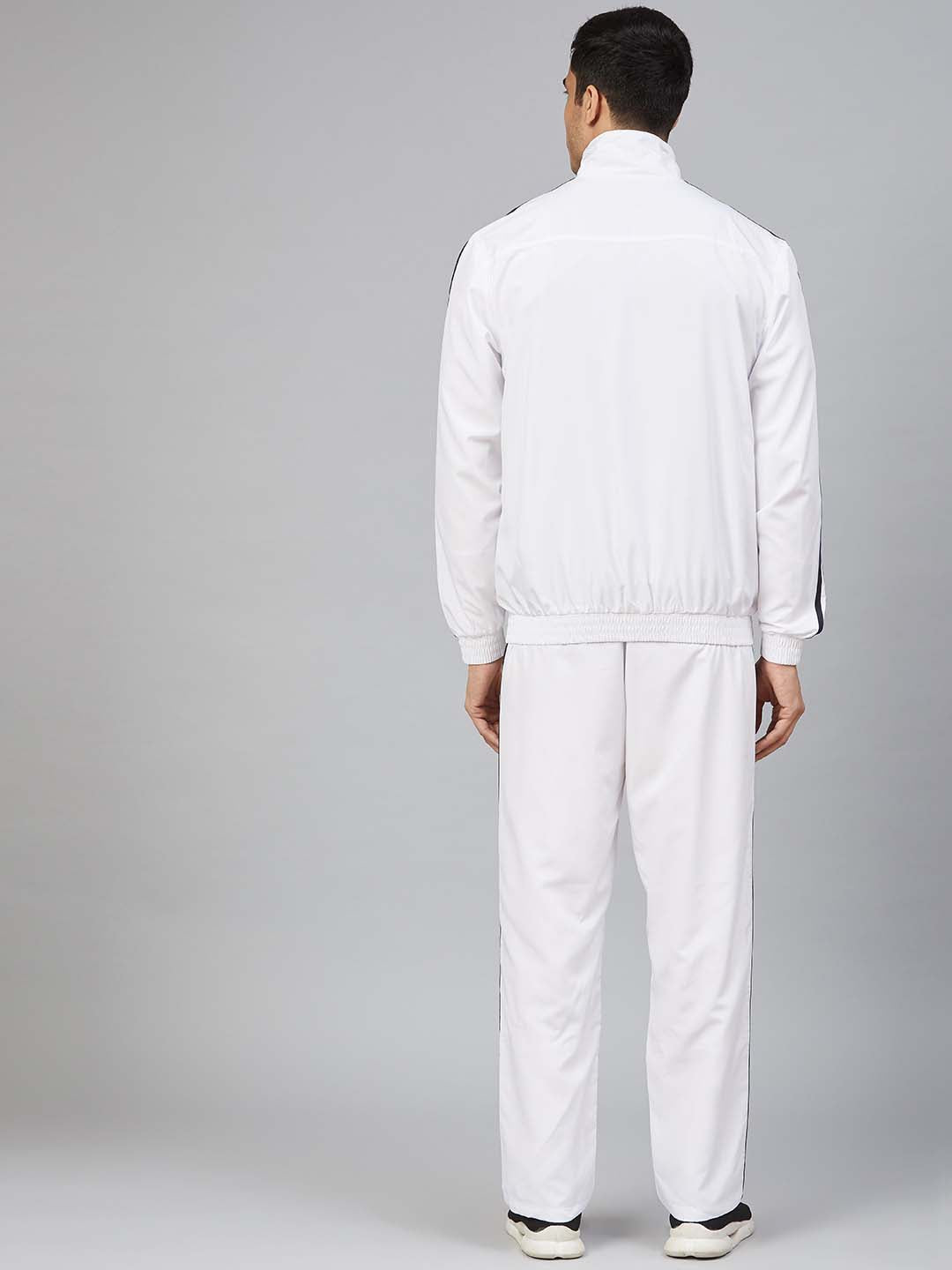 Alcis Men Printed White Track Suit