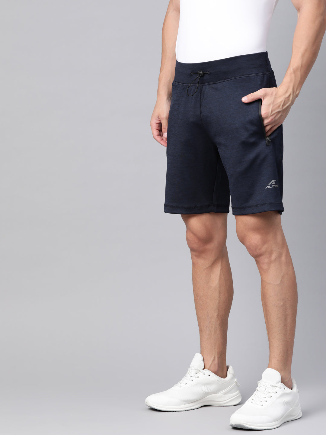 Alcis Mens Solid Navy Shorts