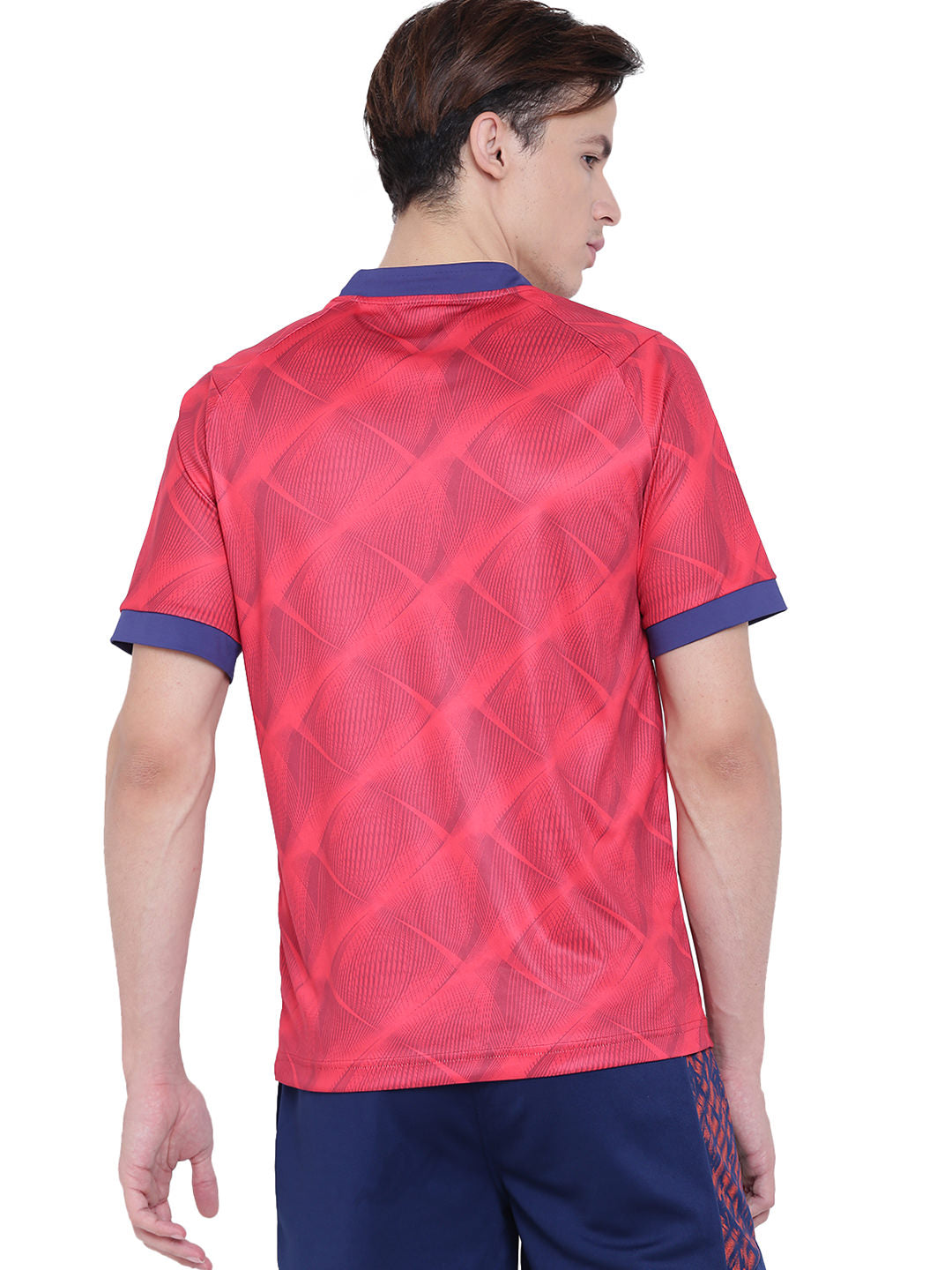 Alcis Men's solid Red Tshirt