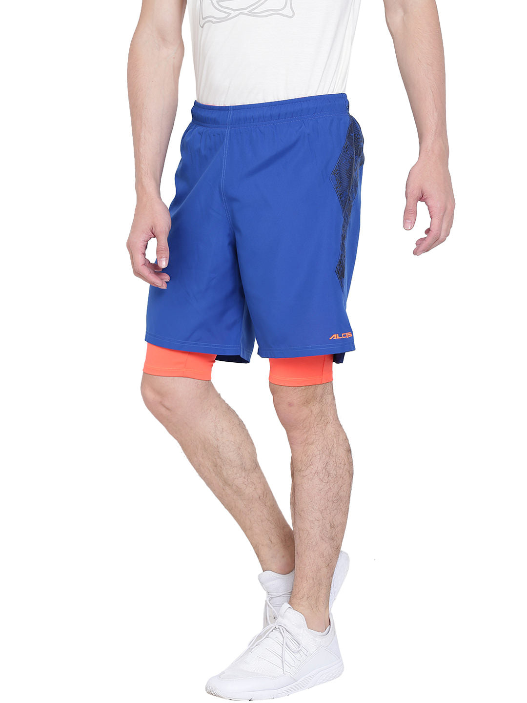 Alcis Men's Solid Navy Blue Shorts