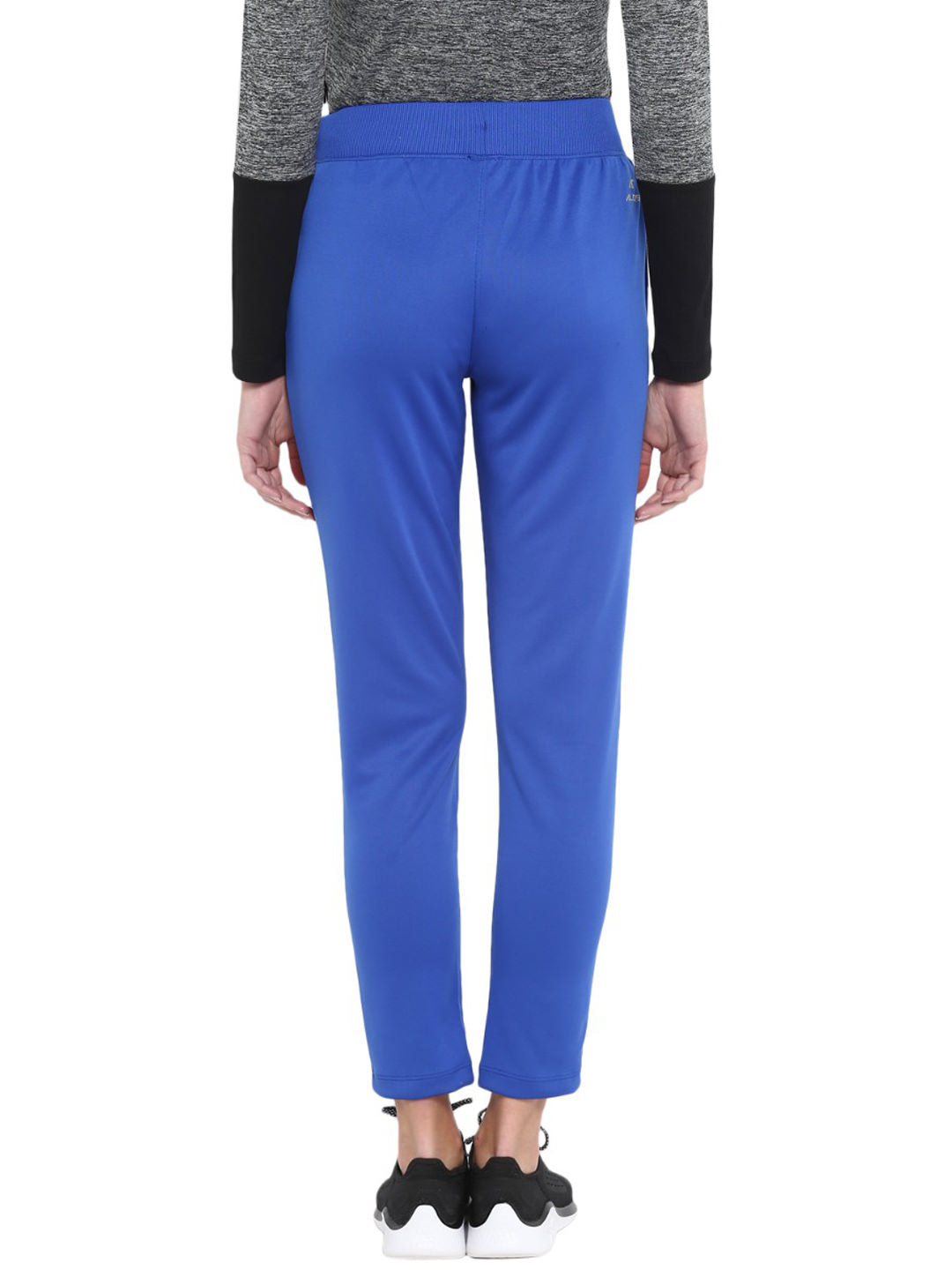 Alcis Women Rajasthan Royals Blue Solid Slim-Fit Trackpant