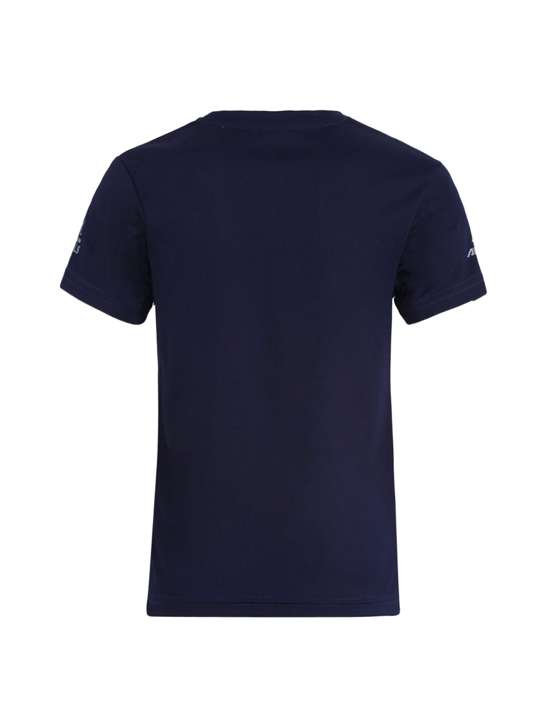 Alcis Boys Rajasthan Royals Navy Blue Printed Round Neck Dri-FIT T-shirt