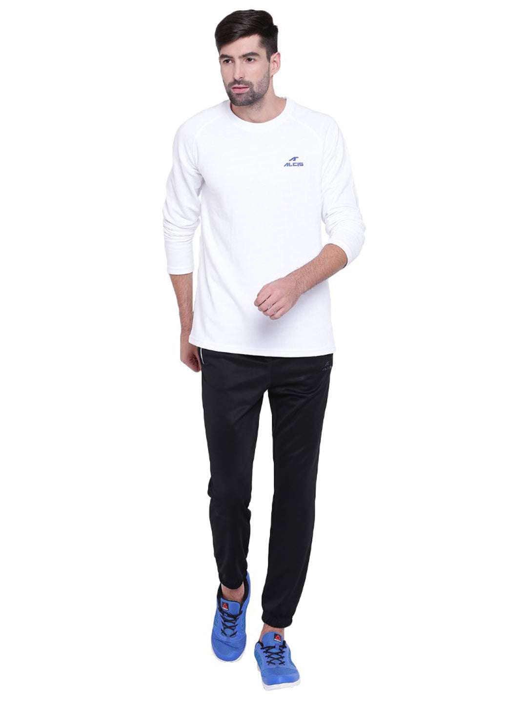 Alcis Men White Solid Sweatshirt SWT1003002