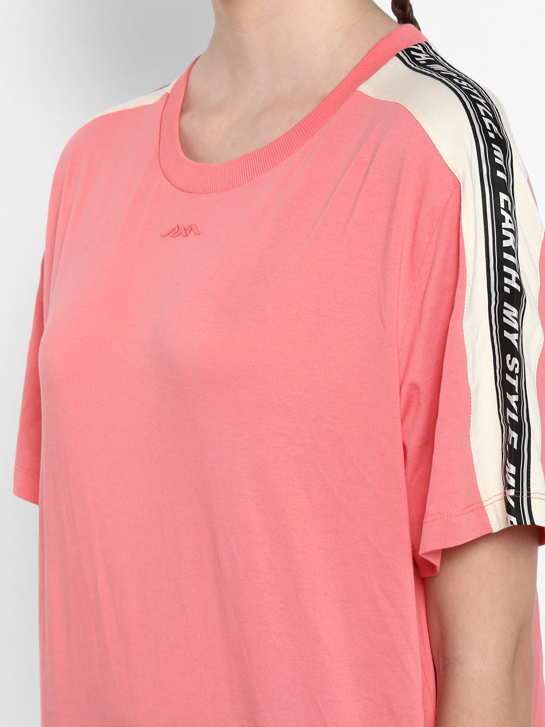 Alcis Women Printed Pink Tshirts