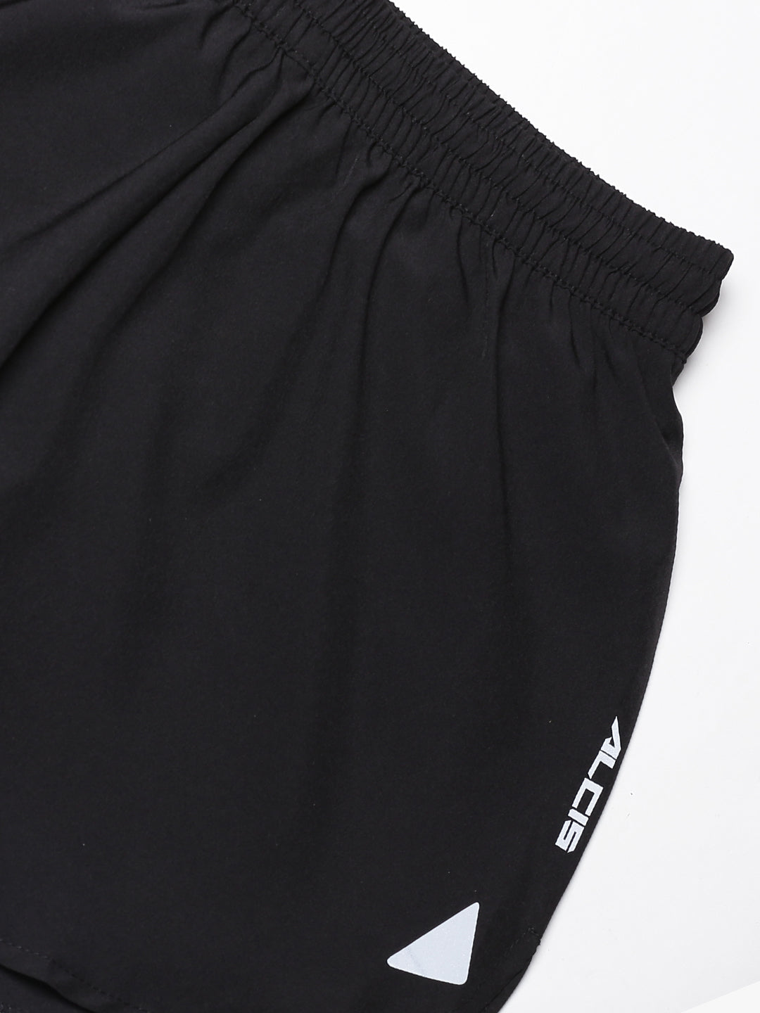 Alcis Women Black Solid Slim Fit Running Shorts