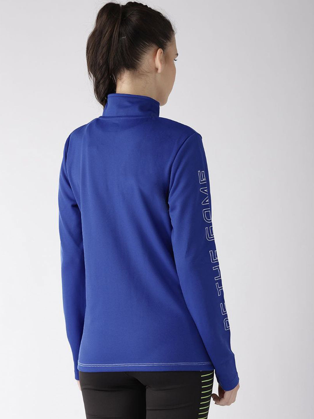 Alcis Women Blue Solid Sporty Jacket