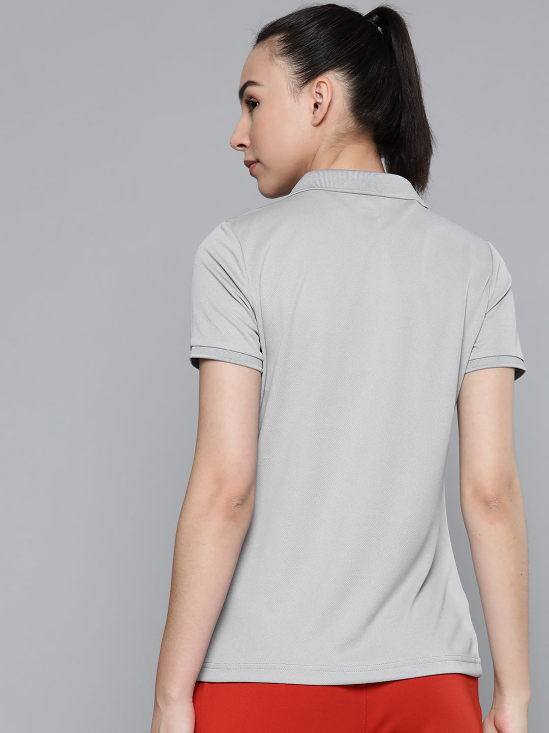 Alcis Women Grey Solid T shirts